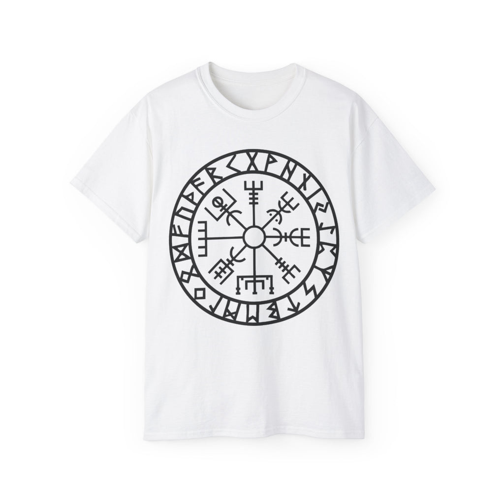 Viking Vegvisir Rune Cotton T‑Shirt