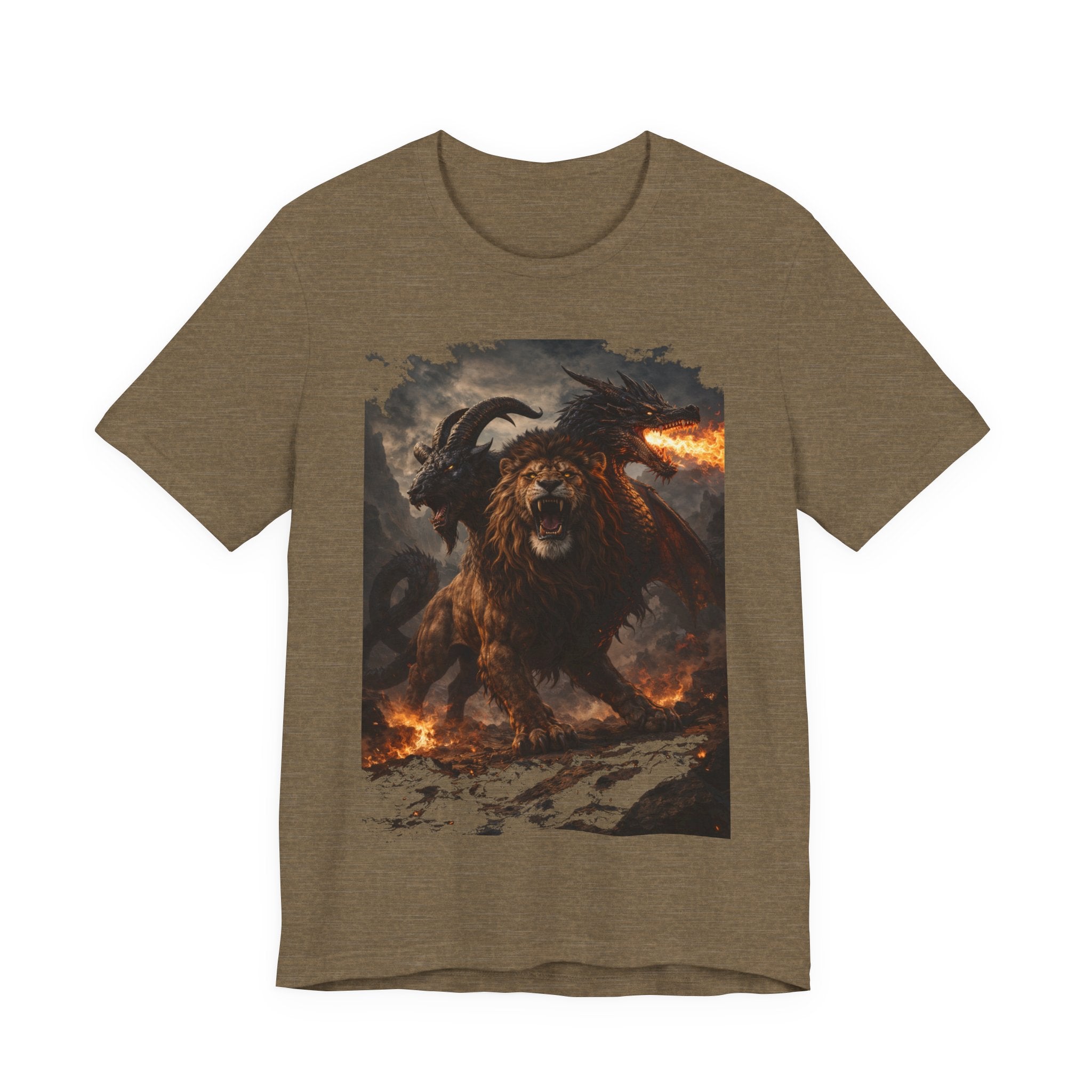 Chimera is one of the most fascinating creatures-Hellfire Beast Graphic T-Shirt