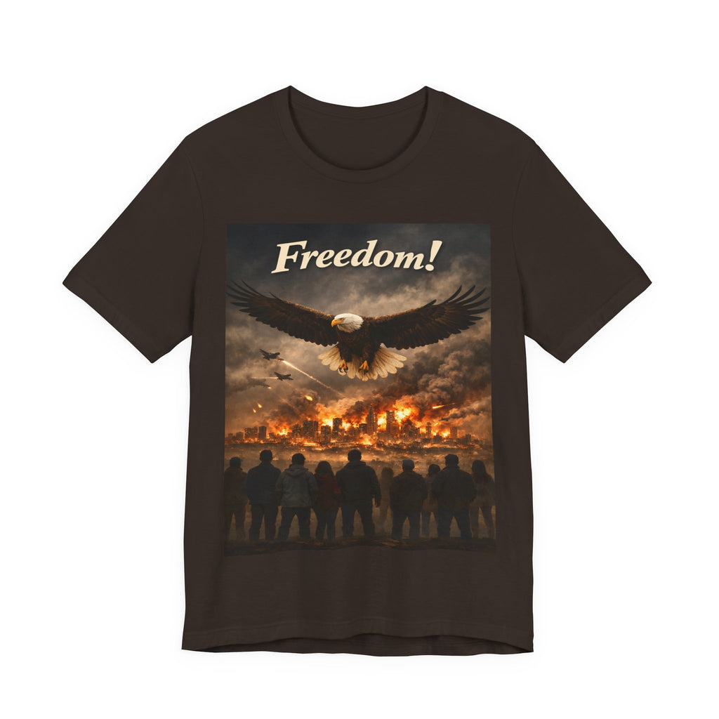 Freedom Eagle T-Shirt — Patriotic Bald Eagle & Crowd Graphic Tee