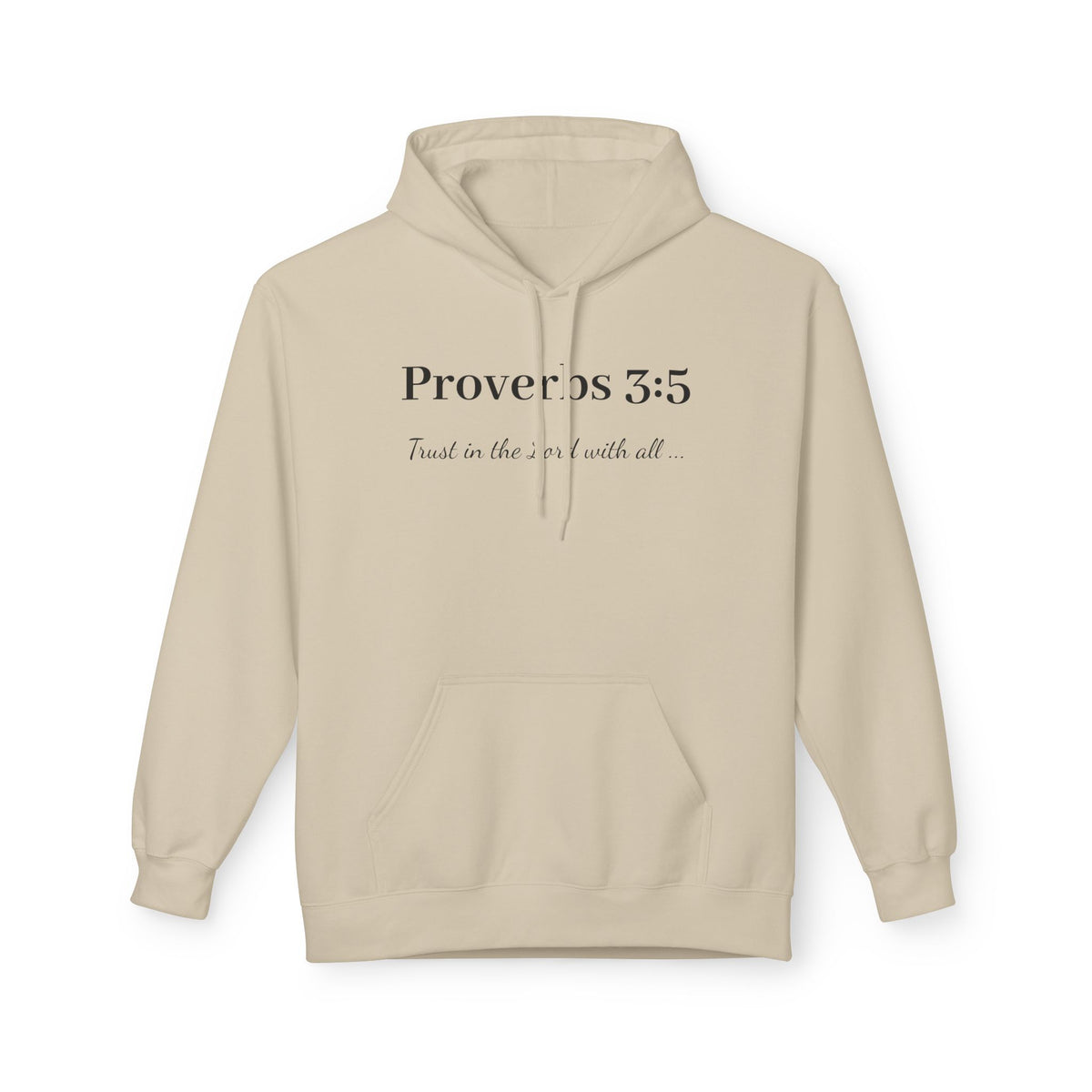 Proverbs 3:5 Faith Hoodie — Trust in the Lord Scripture Hoodie