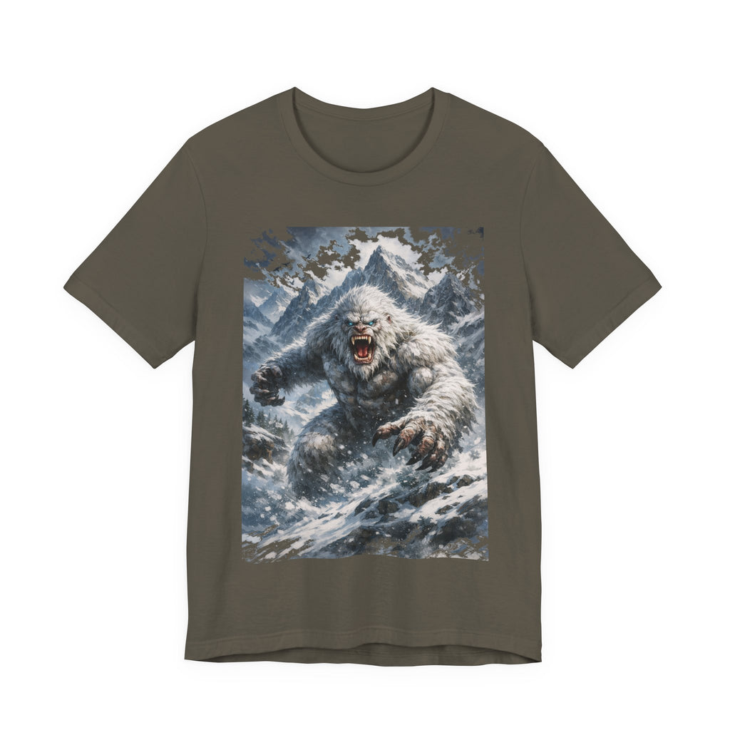 Yeti Monster Tee — Snowy Mountain Sasquatch Graphic T-Shirt