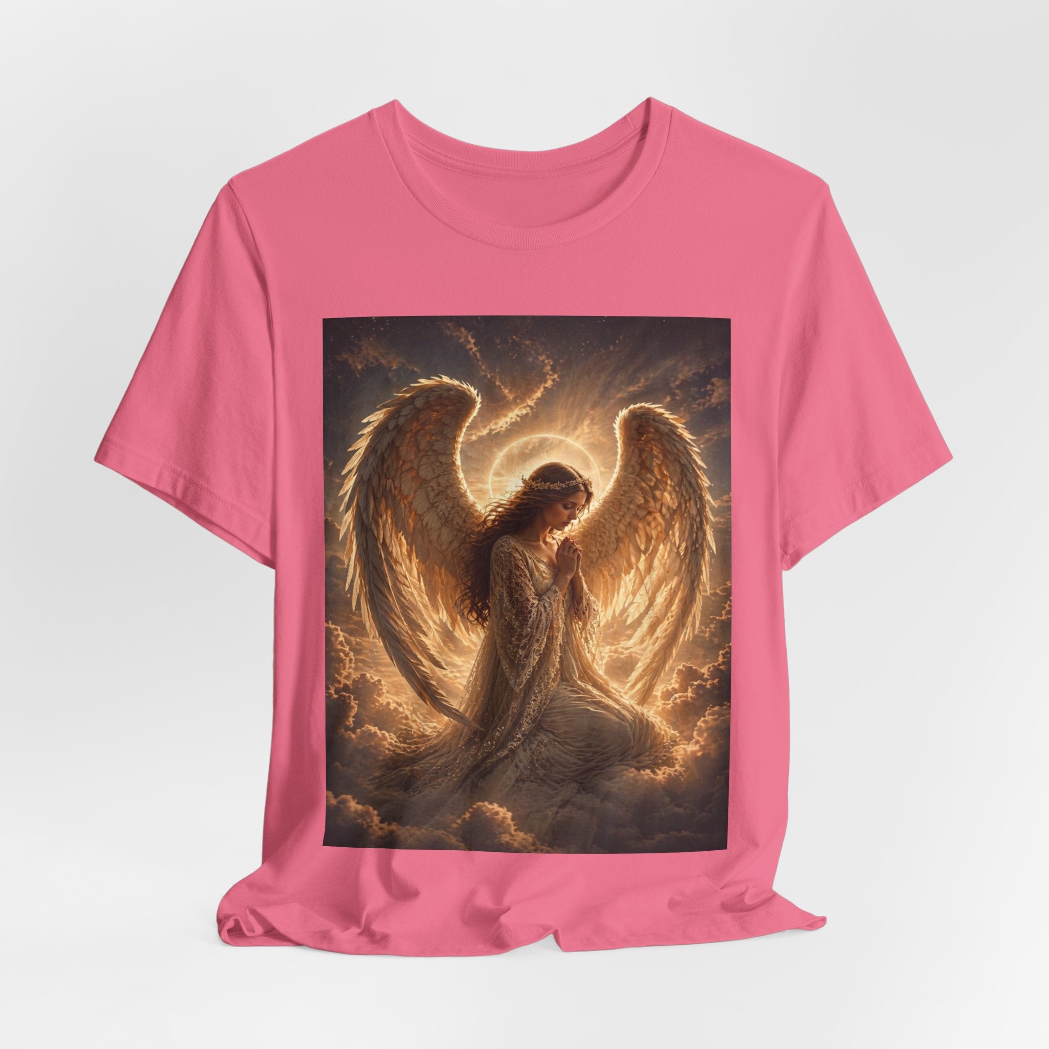 Angel Wings T-Shirt — Golden Seraph Prayer Tee