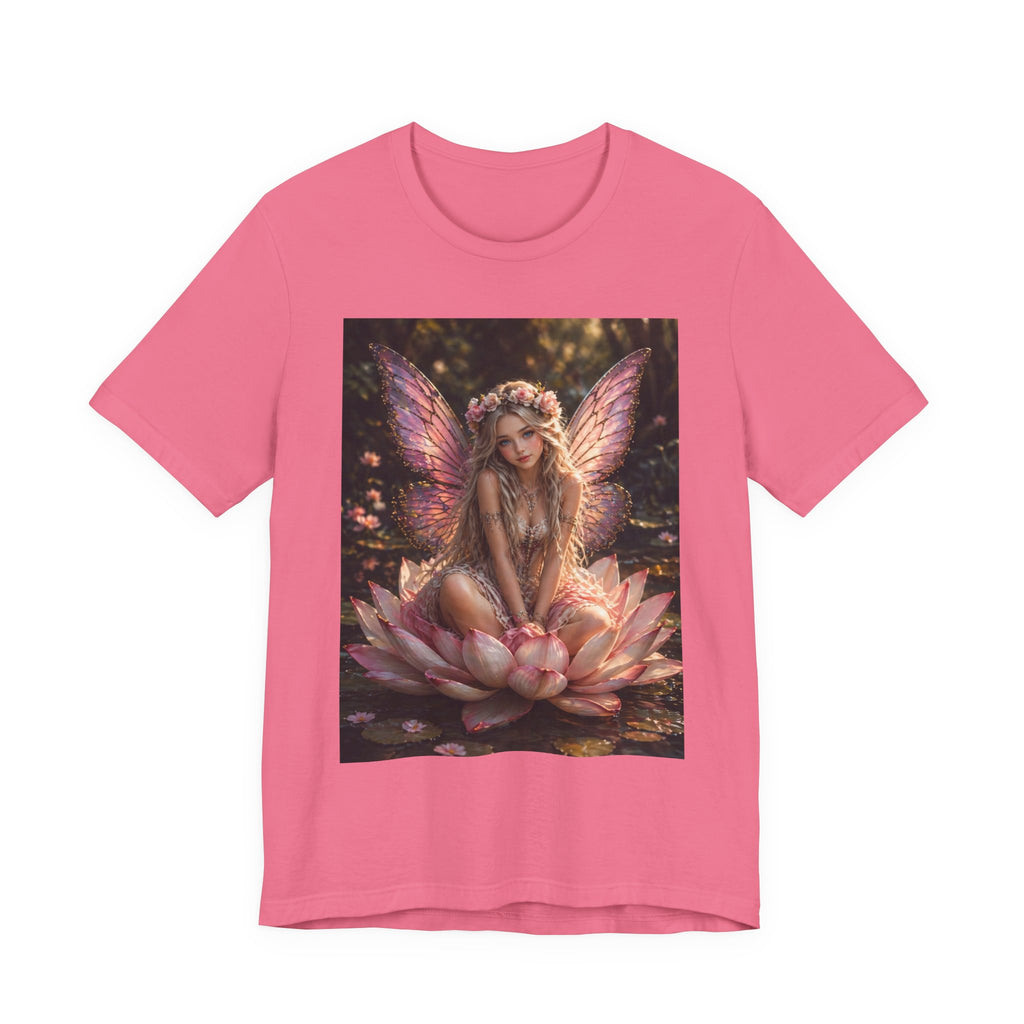 Fairy Lotus T-Shirt — Enchanted Winged Fairy Graphic Tee