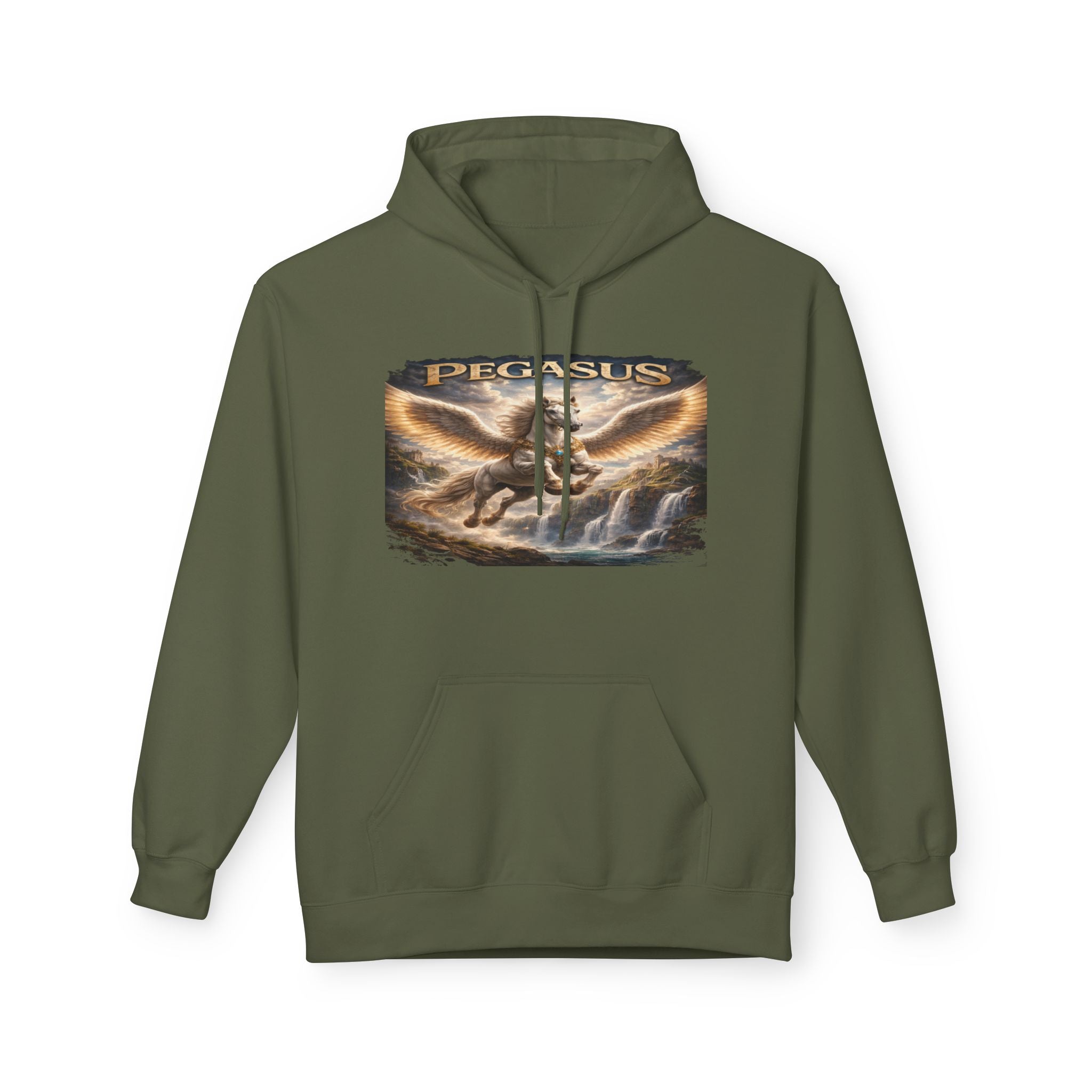Pegasus Mythical Horse Hoodie — Vintage Winged Steed Graphic Sweatshirt