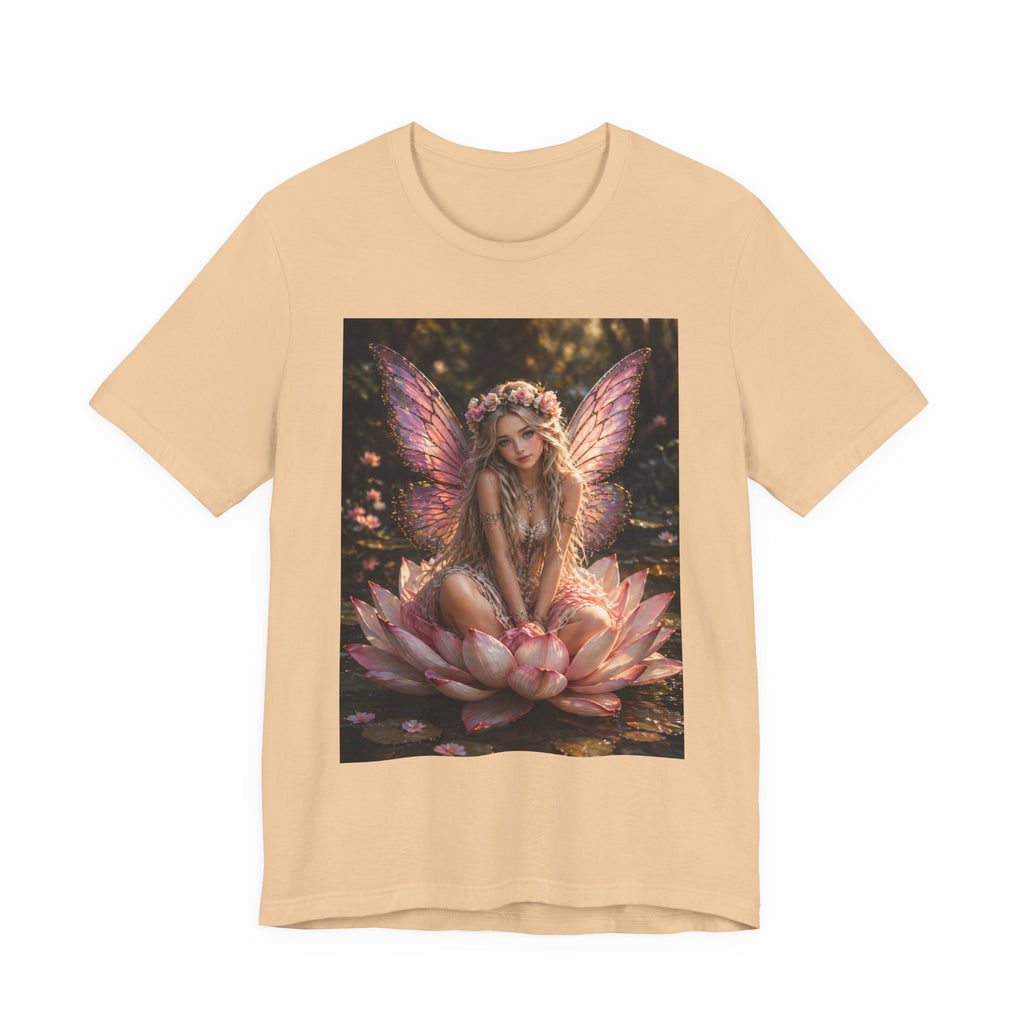 Fairy Lotus T-Shirt — Enchanted Winged Fairy Graphic Tee