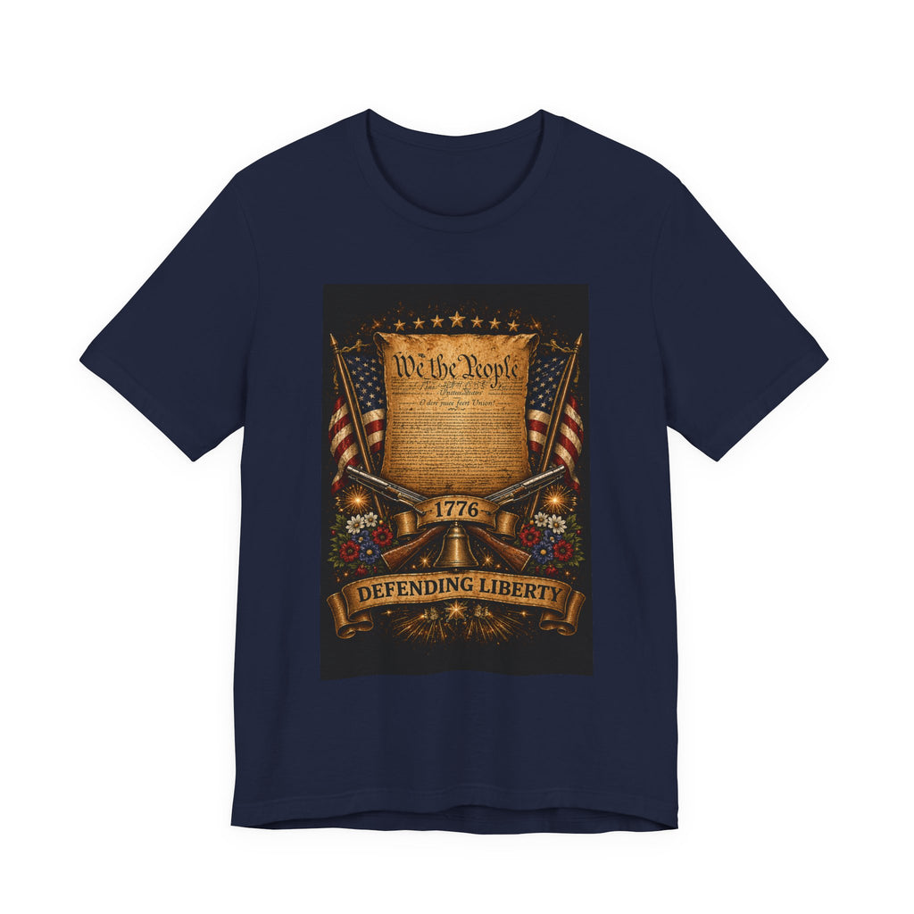 Defending Liberty 1776 T-Shirt — 'We the People' Patriotic Constitution Tee