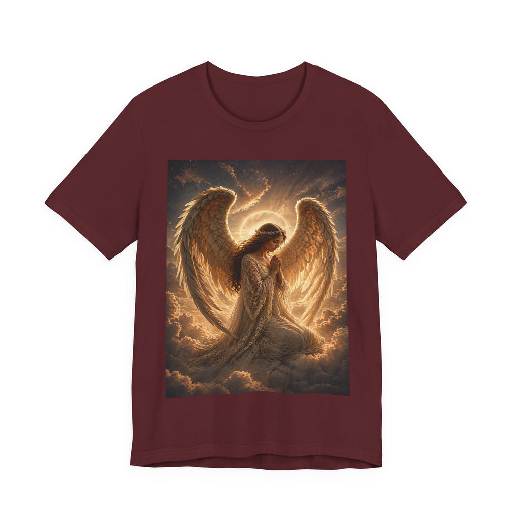 Angel Wings T-Shirt — Golden Seraph Prayer Tee