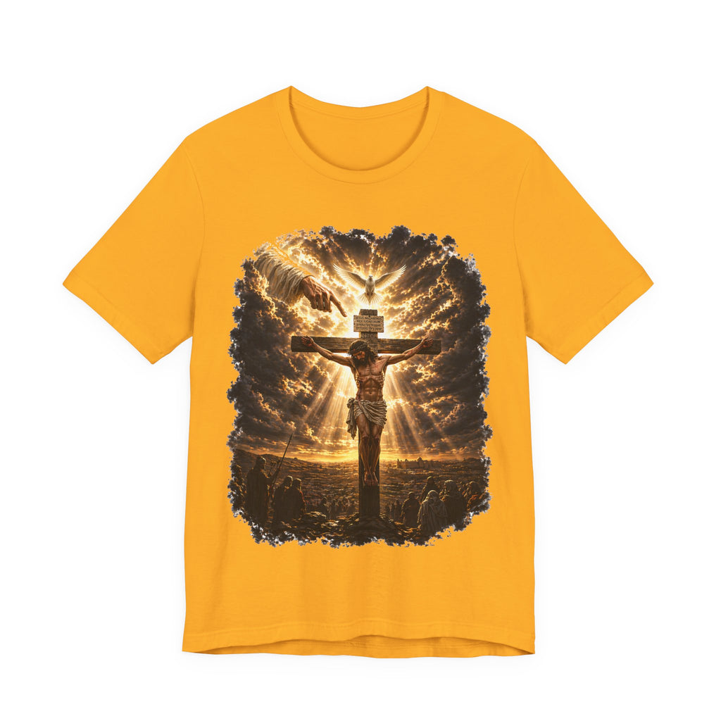 Crucifixion Sunrise T-Shirt — Jesus on the Cross Spiritual Faith Tee