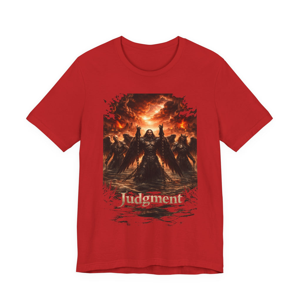Judgment Graphic Tee — Apocalyptic Angel War T‑Shirt