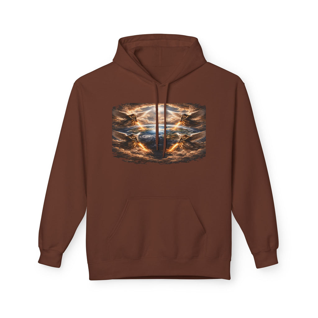 Revelation 7:1 The four Angels at the end of times-Jesus Christ retrun-Unisex Midweight Softstyle Fleece Hoodie