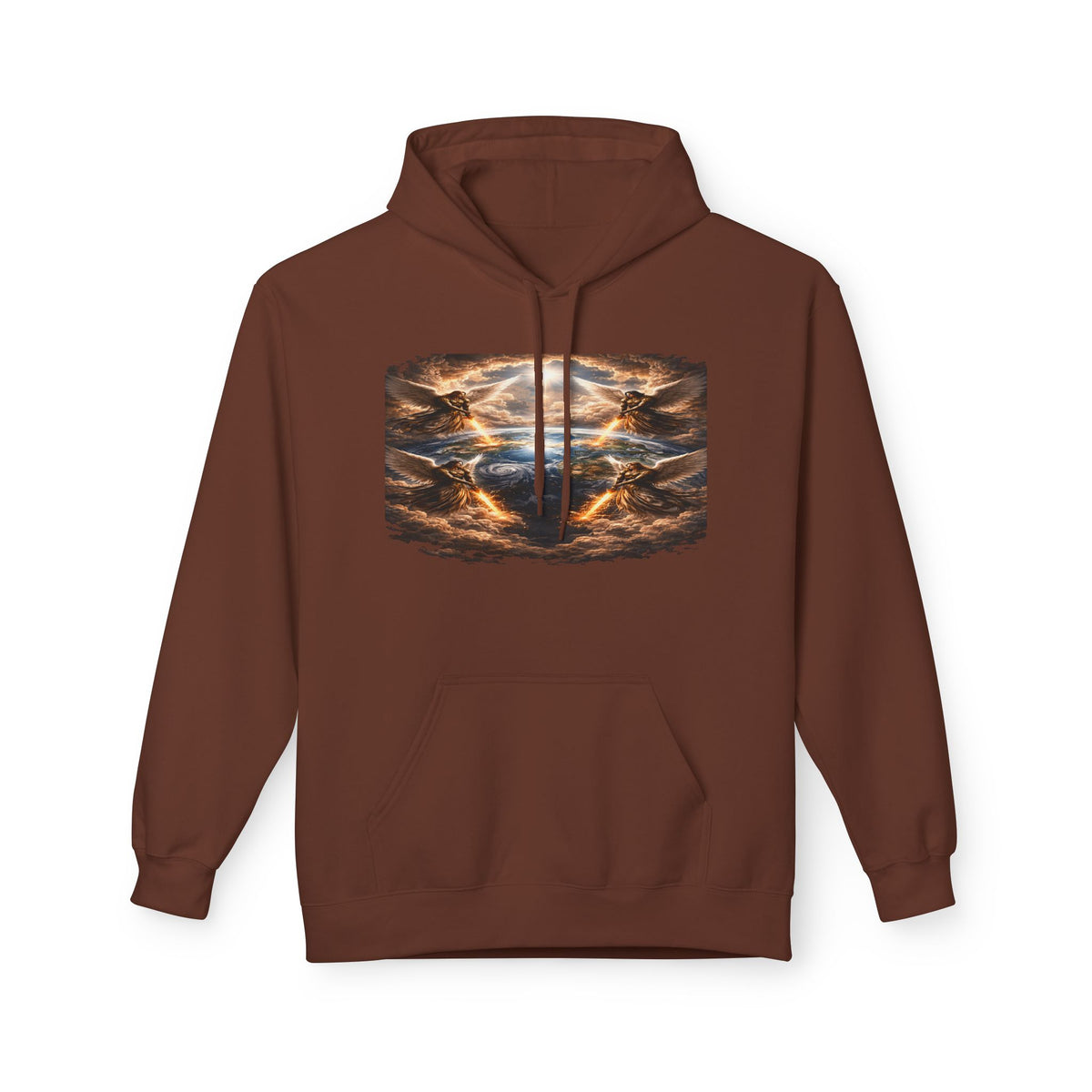 Revelation 7:1 The four Angels at the end of times-Jesus Christ retrun-Unisex Midweight Softstyle Fleece Hoodie