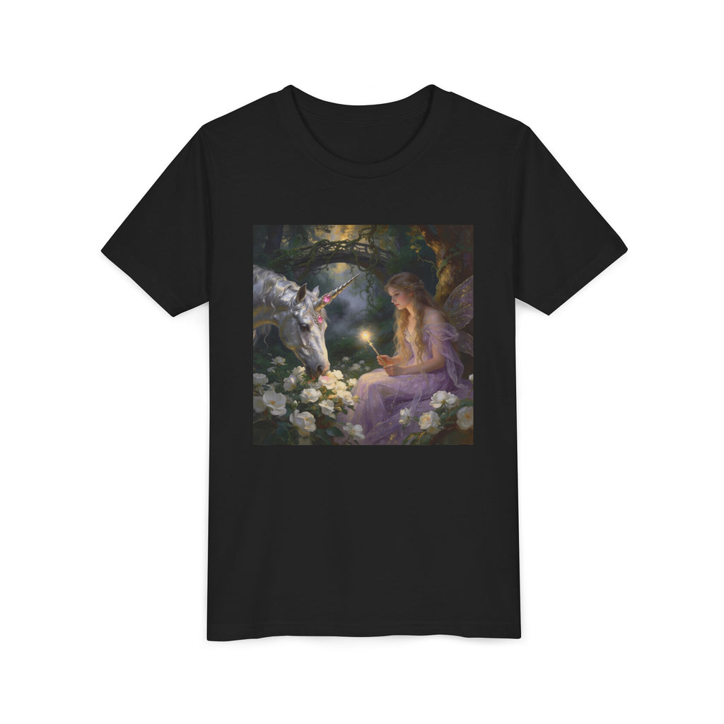 Magical Unicorn & Girl Youth Tee – Fantasy Kids Shirt