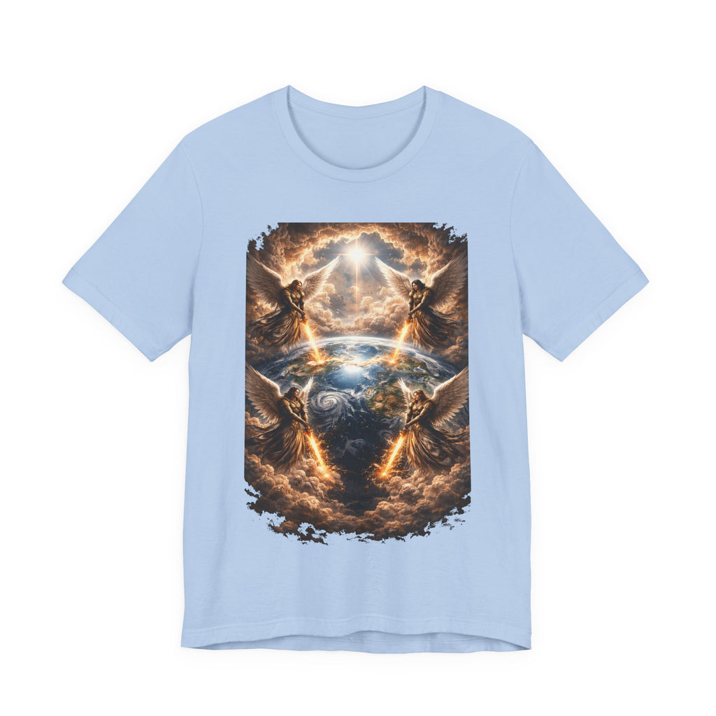 Revelation 7:1 T-Shirt — Heavenly Angel Wings Graphic Tee