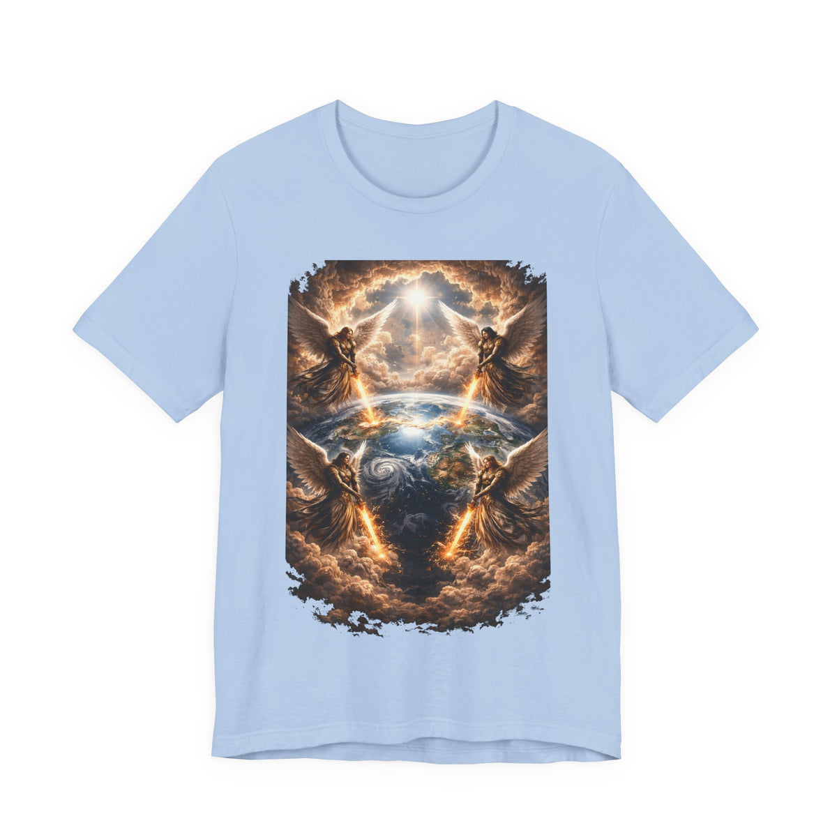 Revelation 7:1 T-Shirt — Heavenly Angel Wings Graphic Tee
