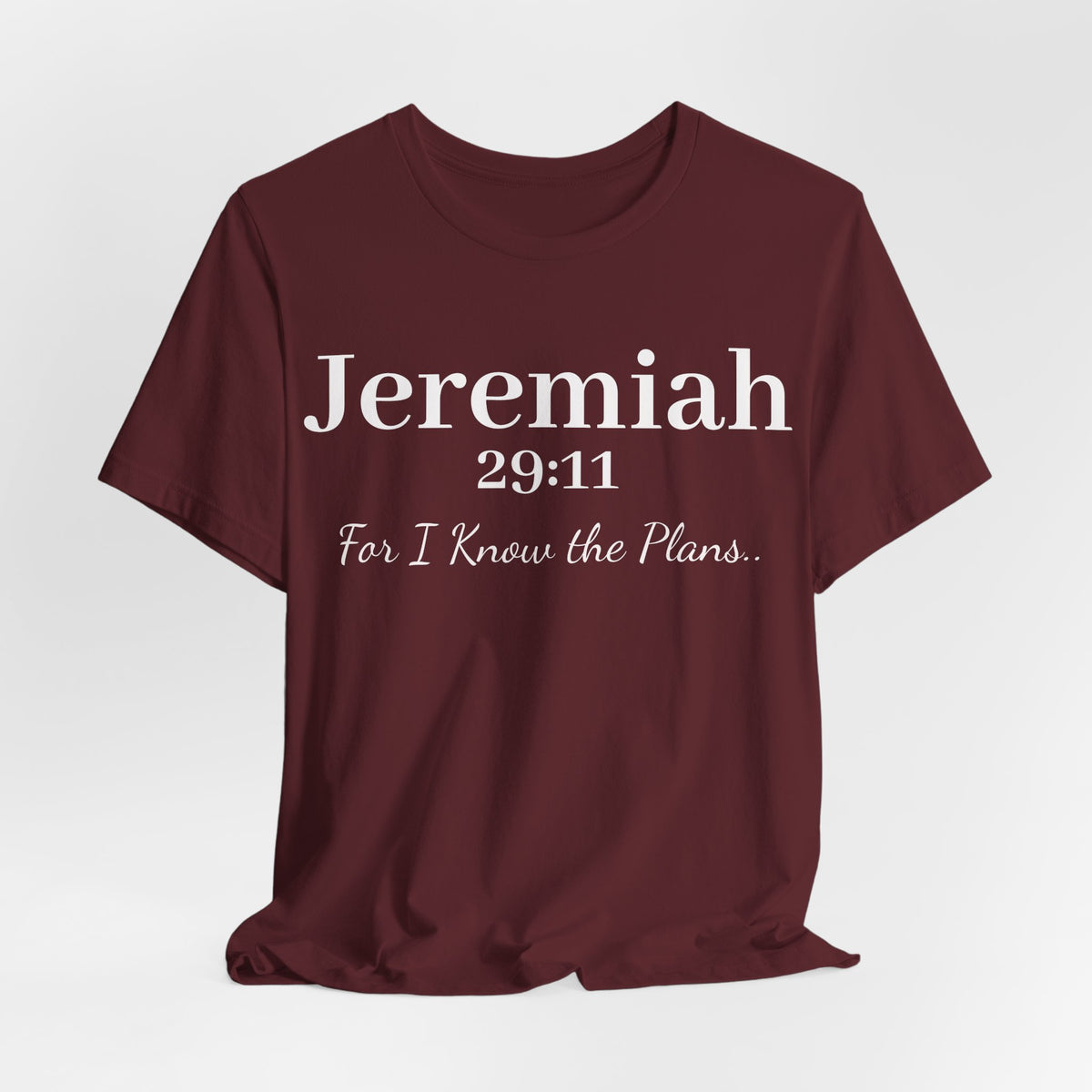Jeremiah 29:11 Inspirational Bible Verse T‑Shirt — Faith Christian Tee