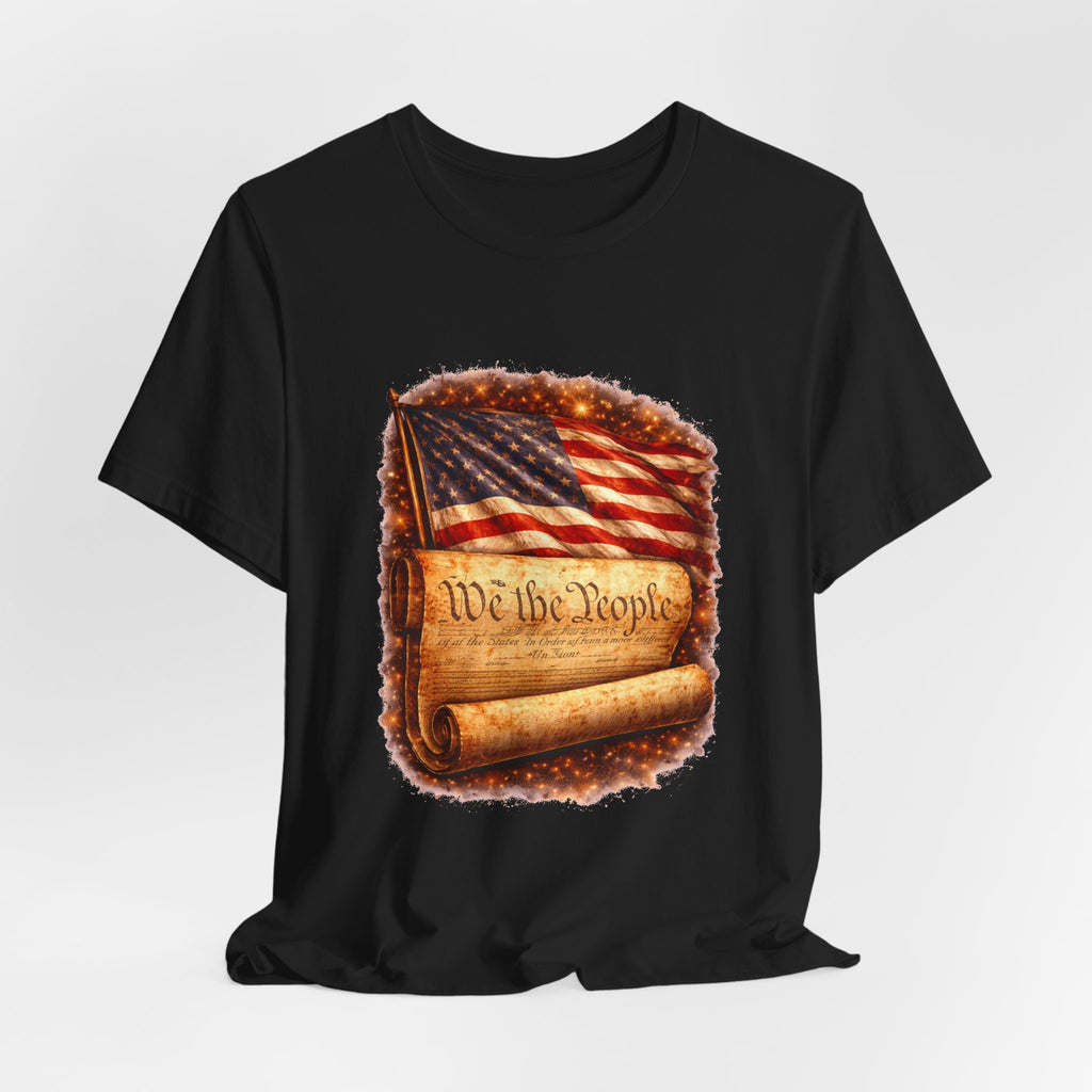 Patriotic 'We the People' T-Shirt — American Flag & Constitution Tee