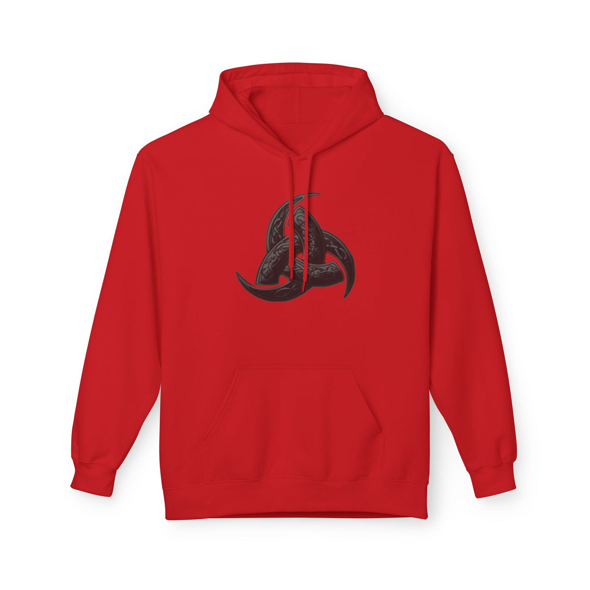 The Triple Horn of Odin is a Viking symbol  Fleece Hoodie