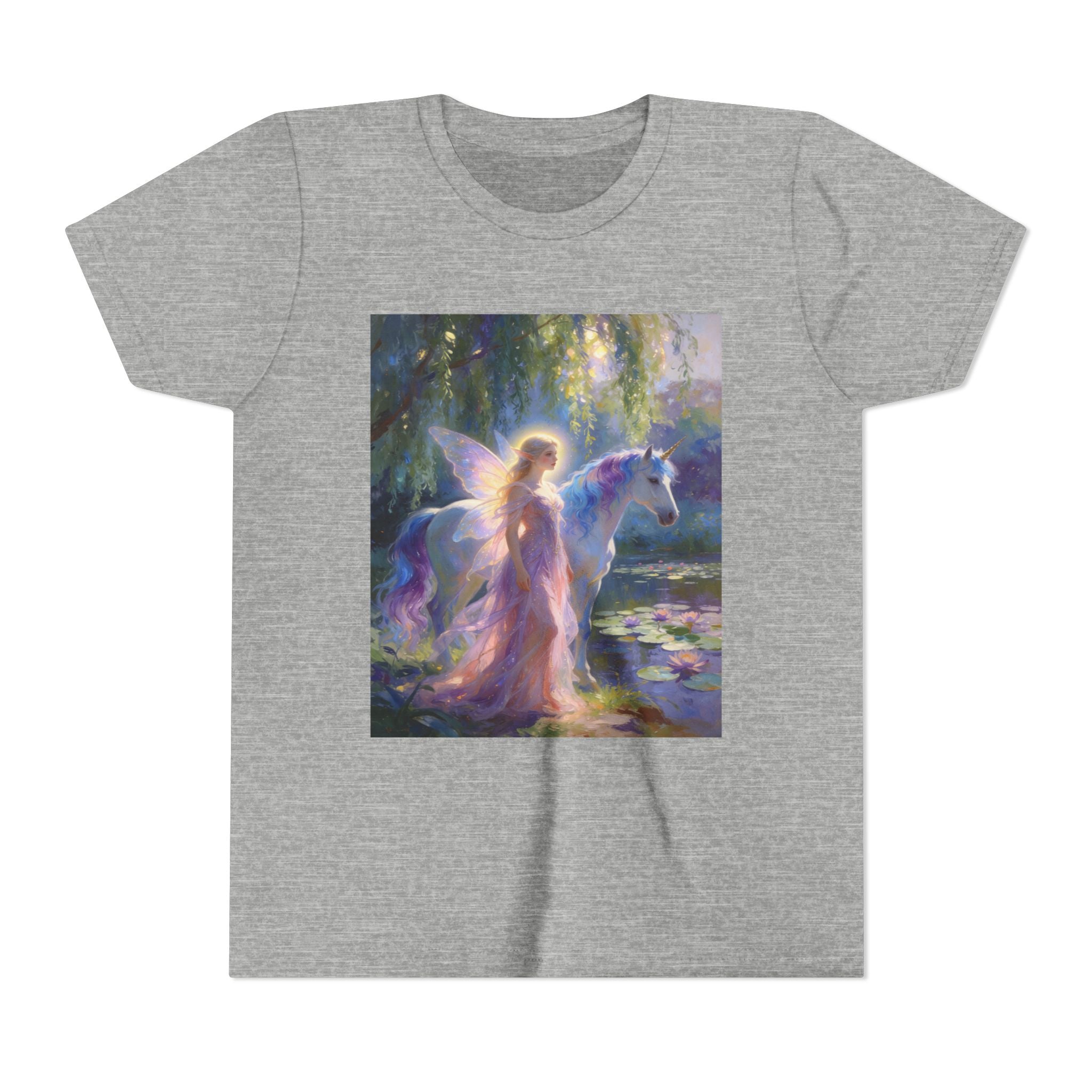 Youth Tee — Enchanted Fairy and Unicorn Graphic Tee