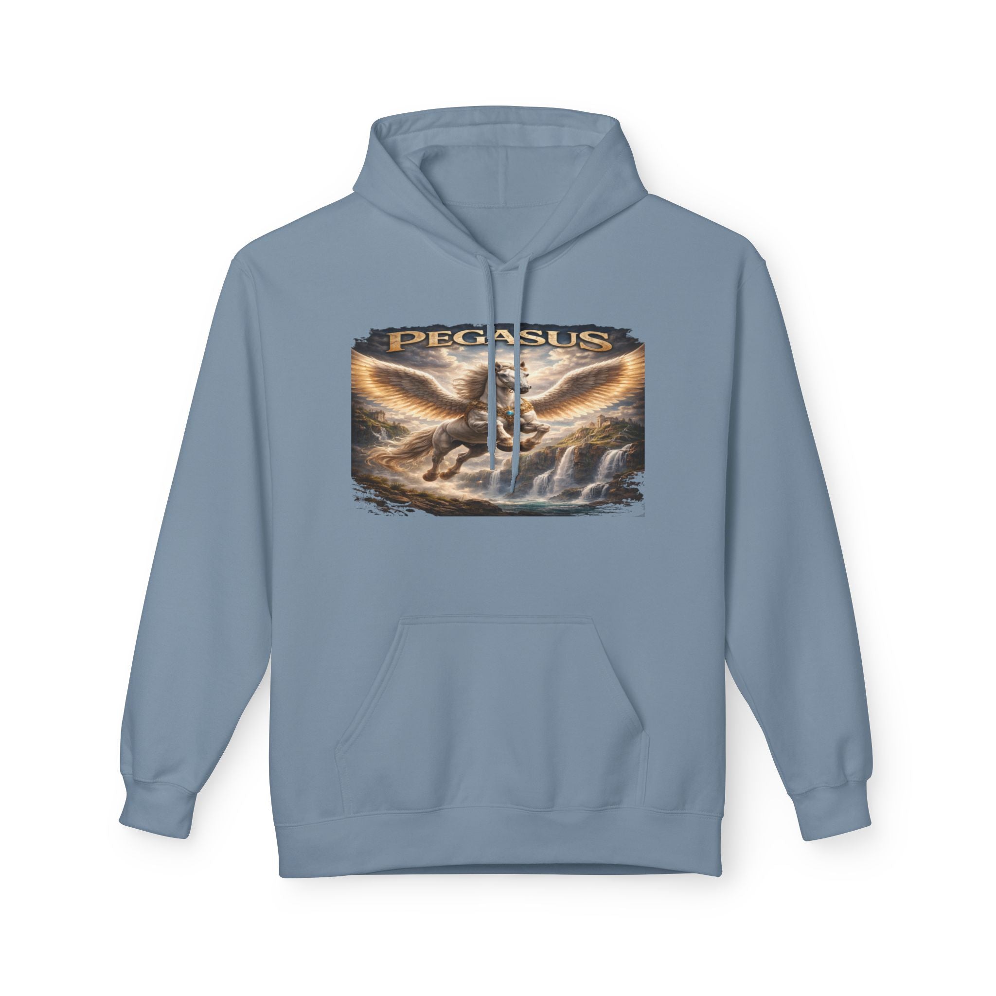 Pegasus Mythical Horse Hoodie — Vintage Winged Steed Graphic Sweatshirt