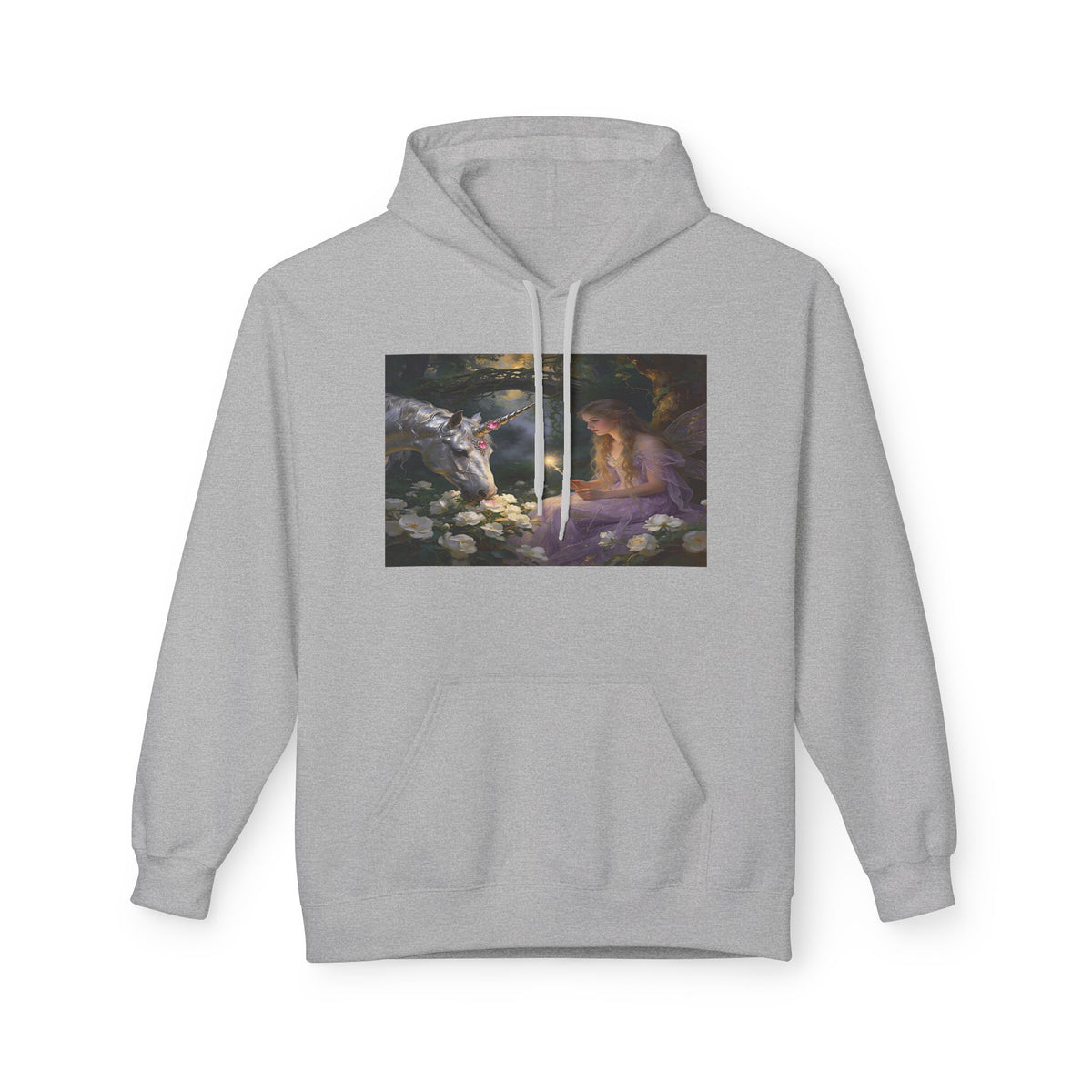 Fairy and Unicron cotton Hoodie — Vintage Painting Pullover