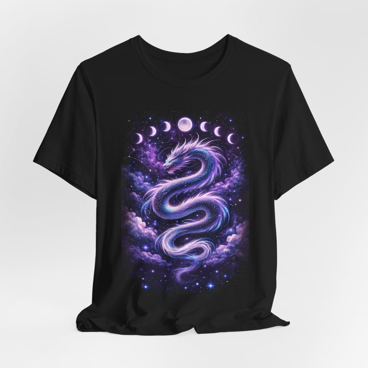 Mystic Moon Dragon T-Shirt — Cosmic Lunar Phases Tee