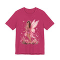 Fairy Wings T‑Shirt — Pink Floral Fantasy Fairy Tee for Women & Girls