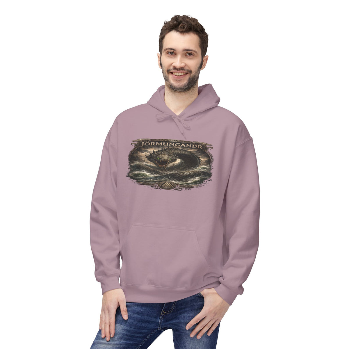 Jörmungandr is the Midgard serpent Viking Hoodie —