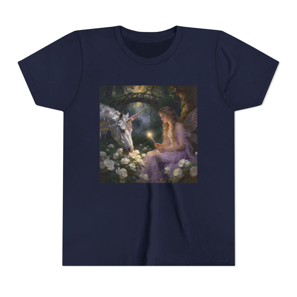 Magical Unicorn & Girl Youth Tee – Fantasy Kids Shirt