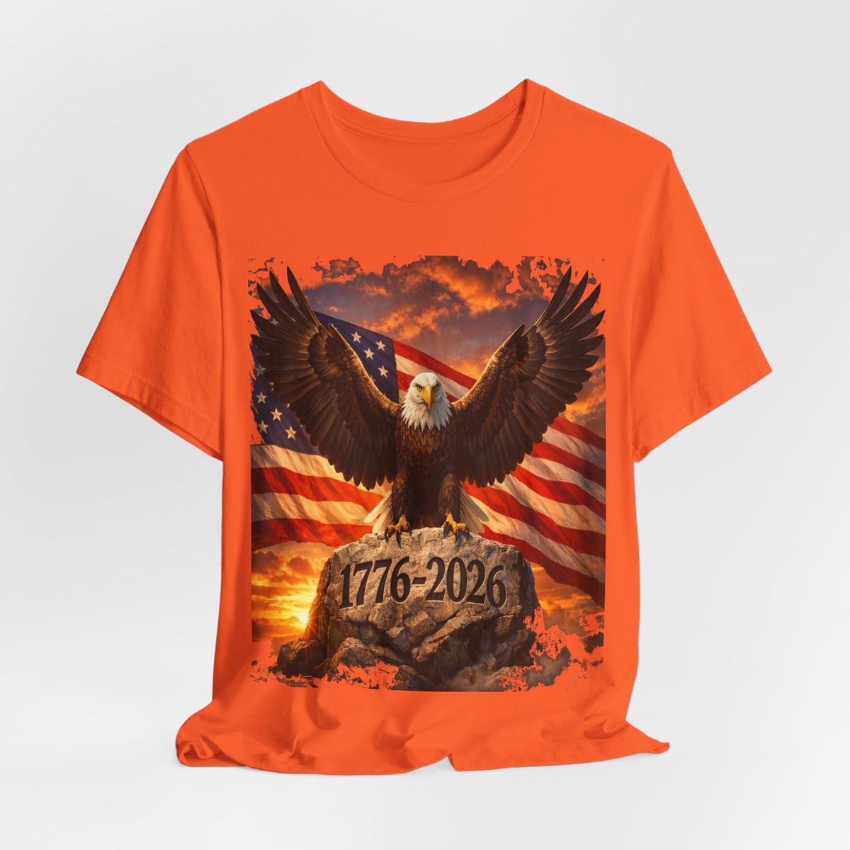 1776–2026 Eagle & American Flag T‑Shirt — Patriotic Independence Day Tee