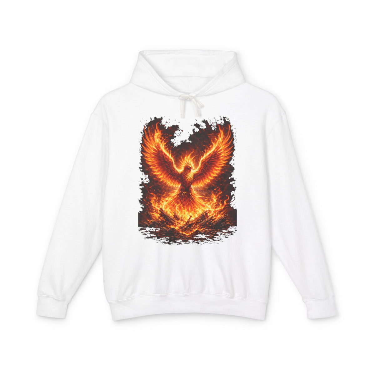 Phoenix Fire Hoodie – Flaming Phoenix Graphic Hooded Sweatshirt