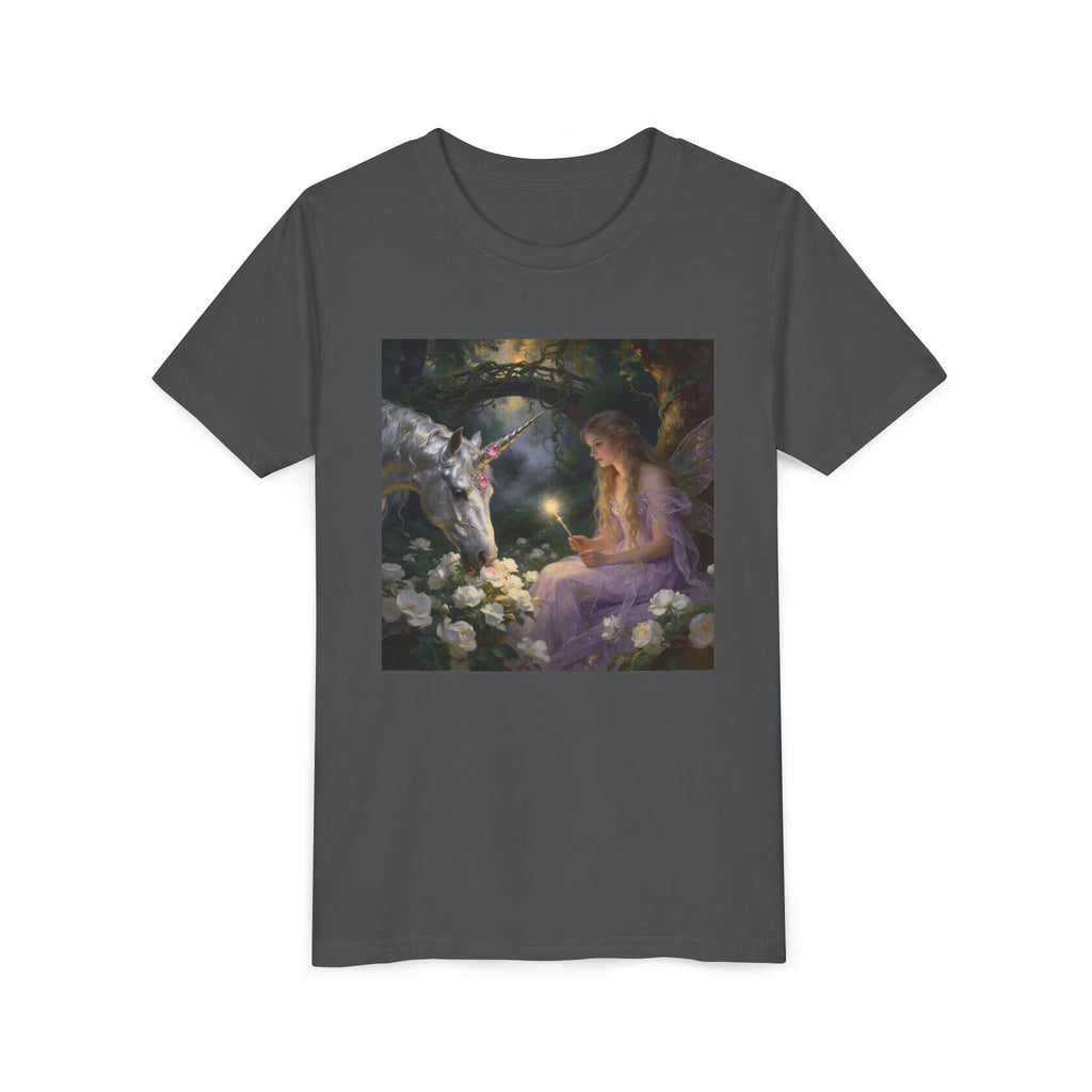Magical Unicorn & Girl Youth Tee – Fantasy Kids Shirt