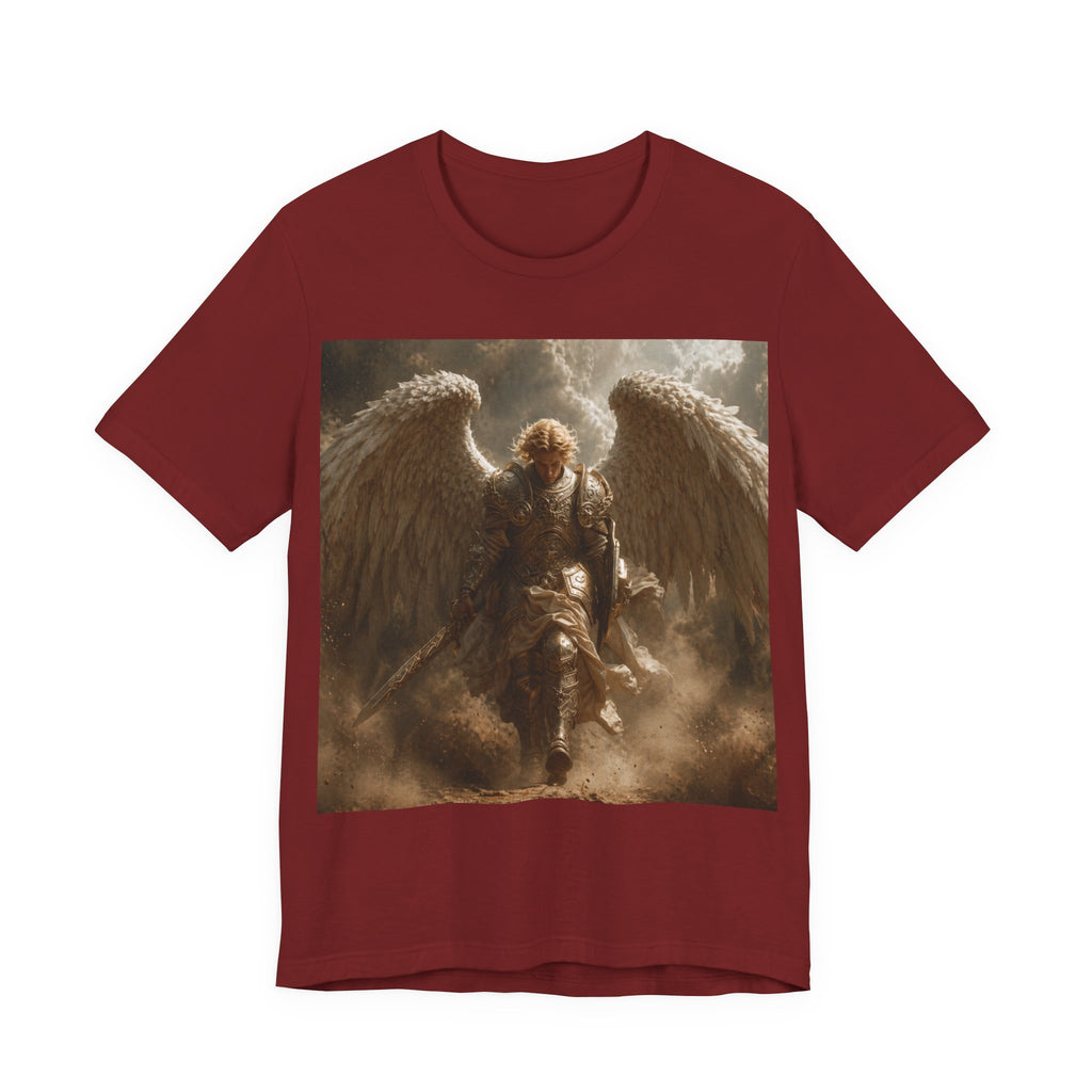Angel Warrior T‑Shirt — Dramatic Winged Guardian Graphic Tee