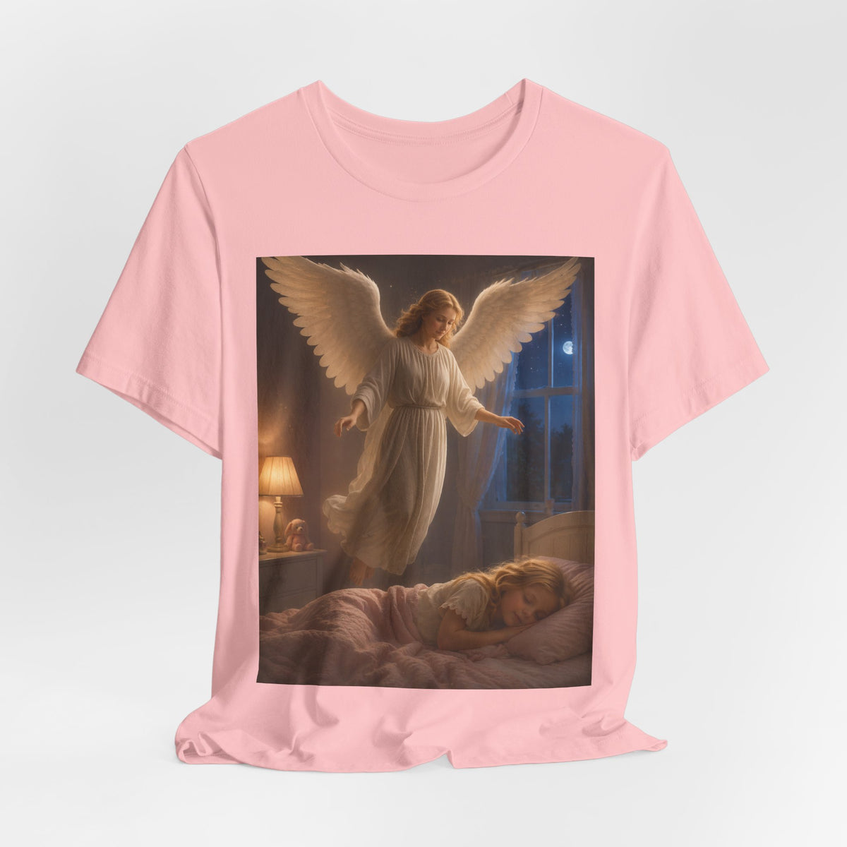 Guardian Angel T‑Shirt — Peaceful Night Prayer Tee for Kids & Parents