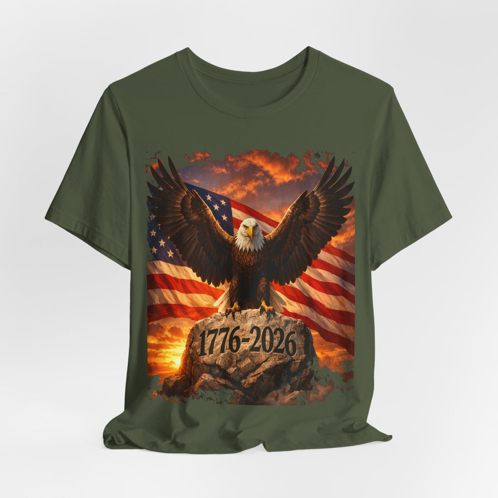 1776–2026 Eagle & American Flag T‑Shirt — Patriotic Independence Day Tee