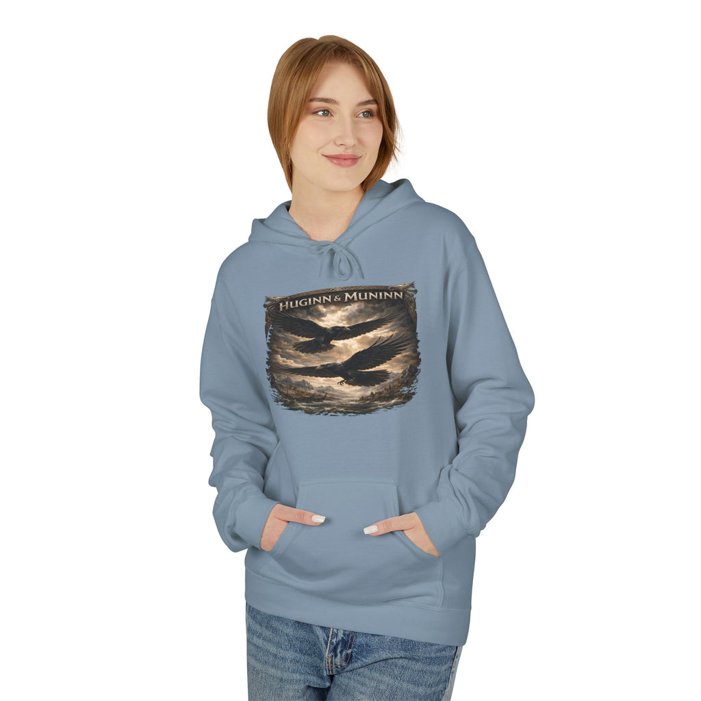 Huginn and Muninn – The Twin Ravens of Odin -cotton Pullover
