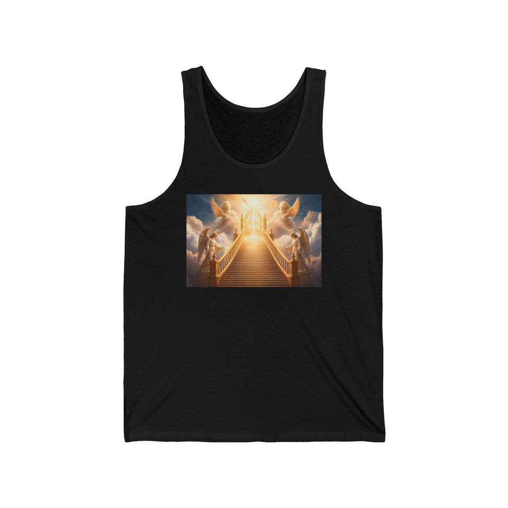 Heavenly Stairway Tank Top – Inspiring Angelic Morning Graphic