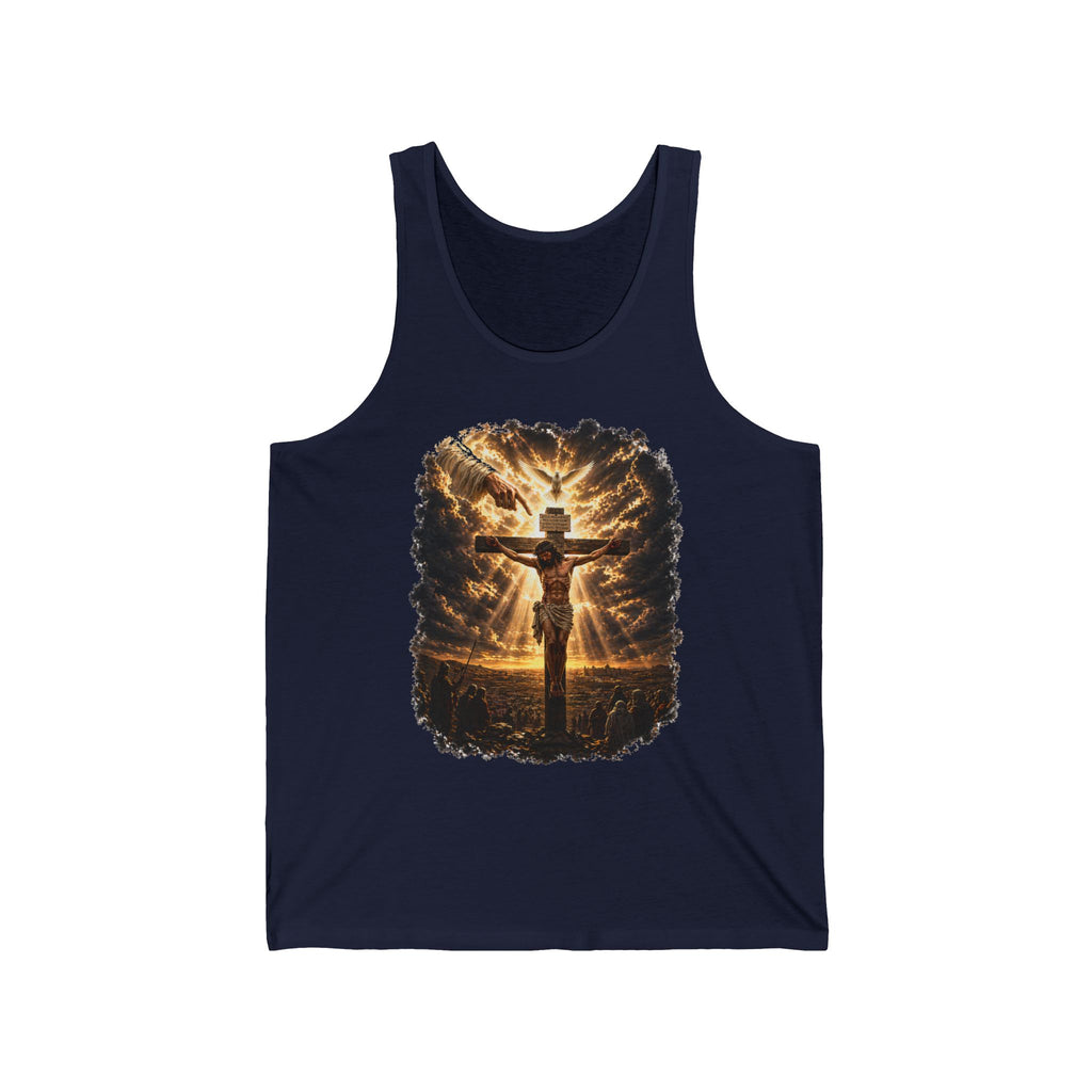 Christian Cross Tank Top — Radiant Resurrection Design