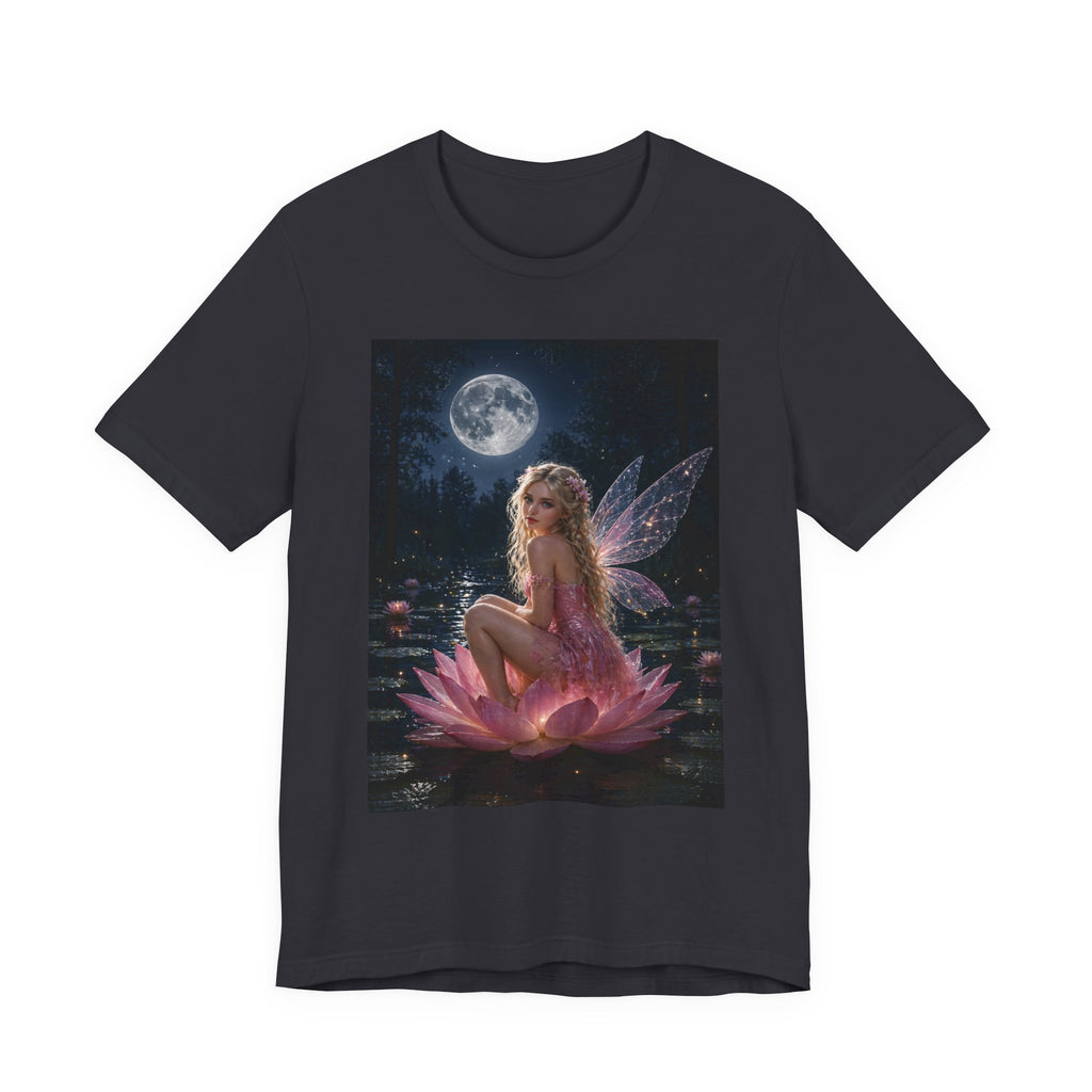Moonlit Fairy T‑Shirt — Ethereal Lotus Fairy Graphic Tee