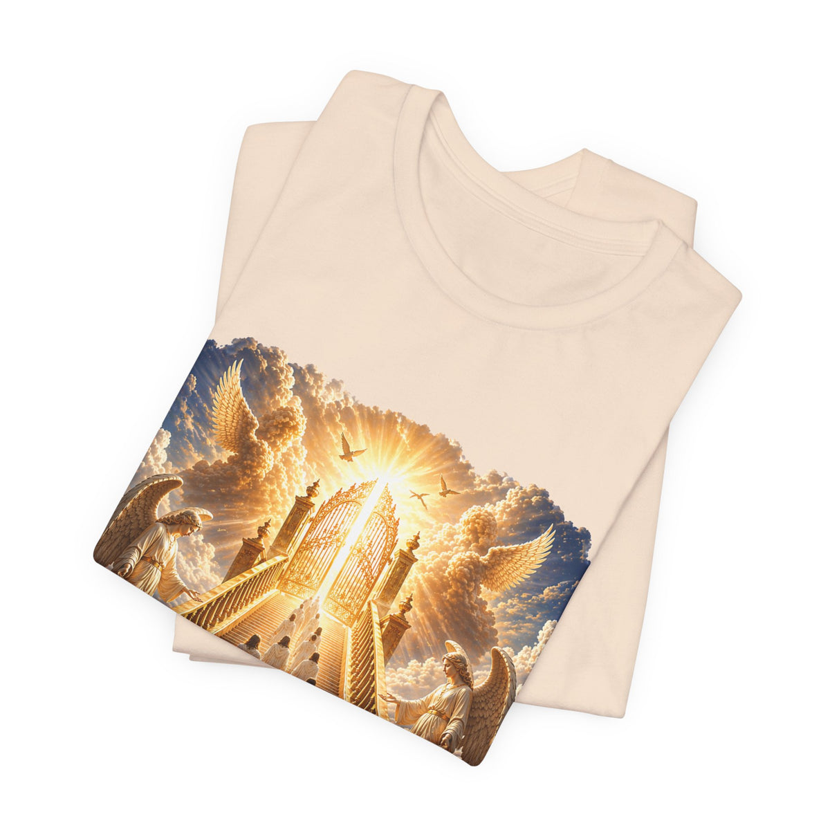 Christian Heaven Stairway T‑Shirt — "Only a Few May Enter" Religious Graphic Tee