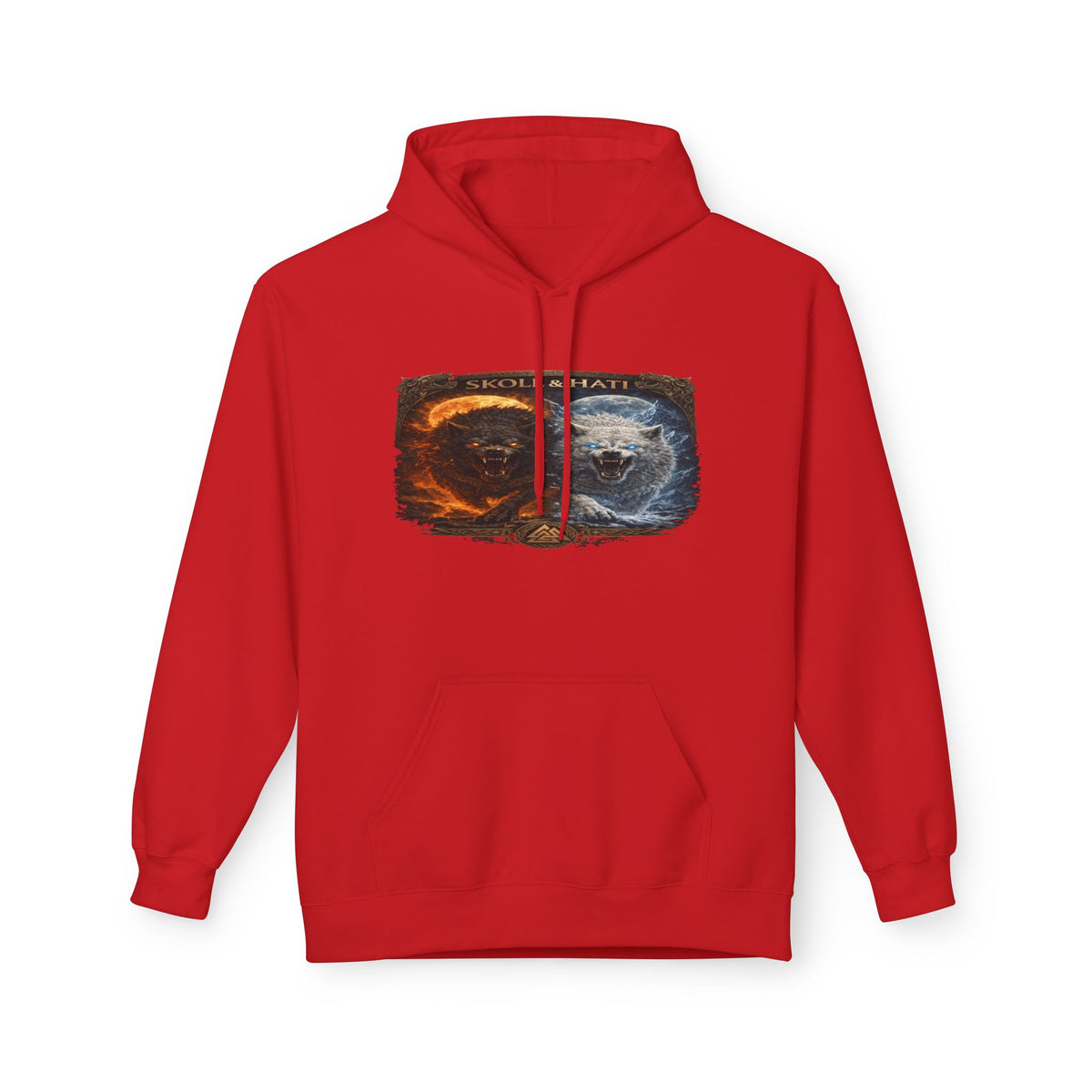 Skoll and Hati – The Wolves of the Sun and Moon Hoodie — Fire & Water Yin Yang Graphic Hoodie