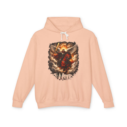 Archangel Warrior Hoodie – Fiery Guardian Graphic Sweatshirt