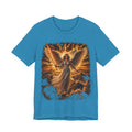 Angel Wings Graphic Tee — Fiery Guardian Angel Design