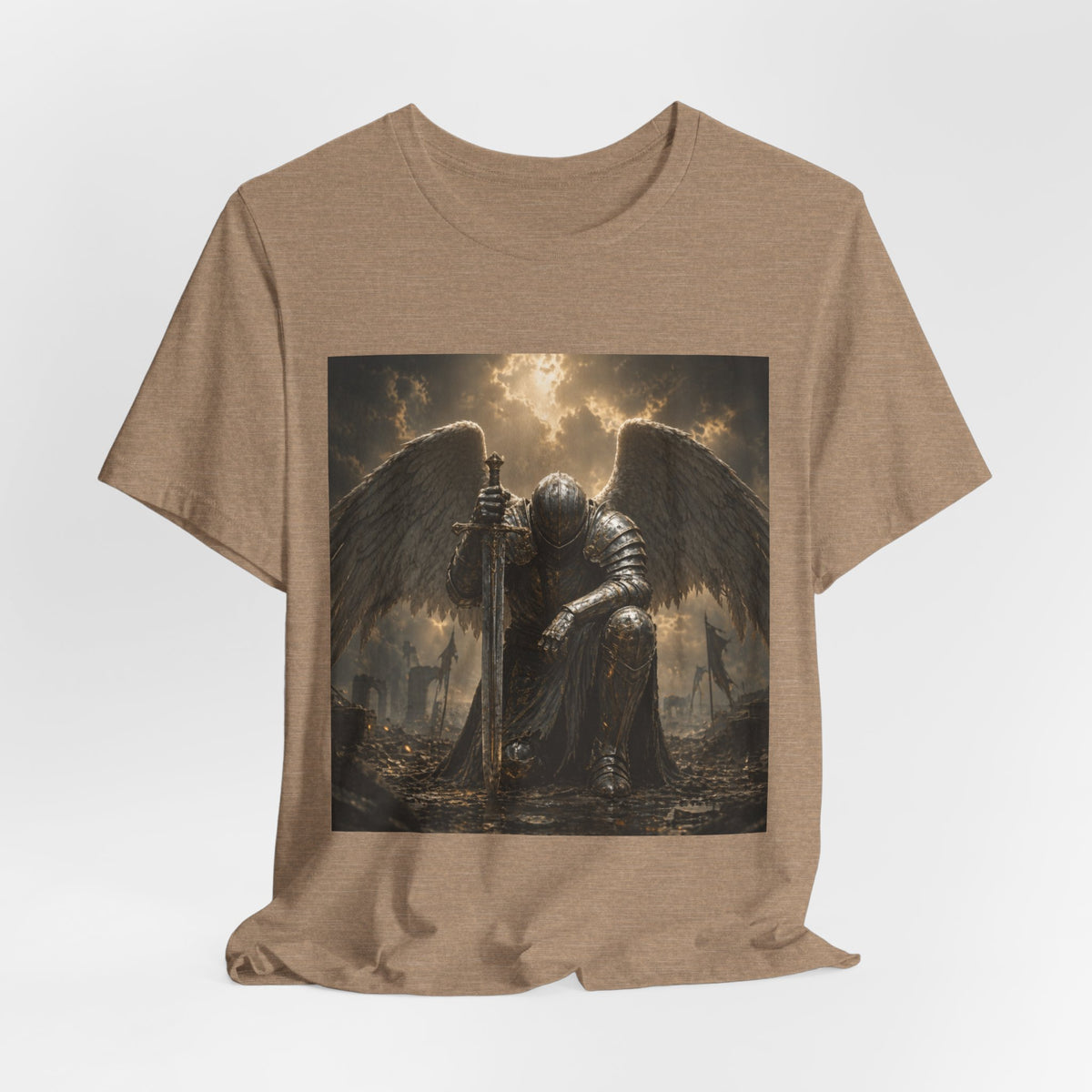 Angel Knight T-Shirt — Gothic Dark  Armor Tee