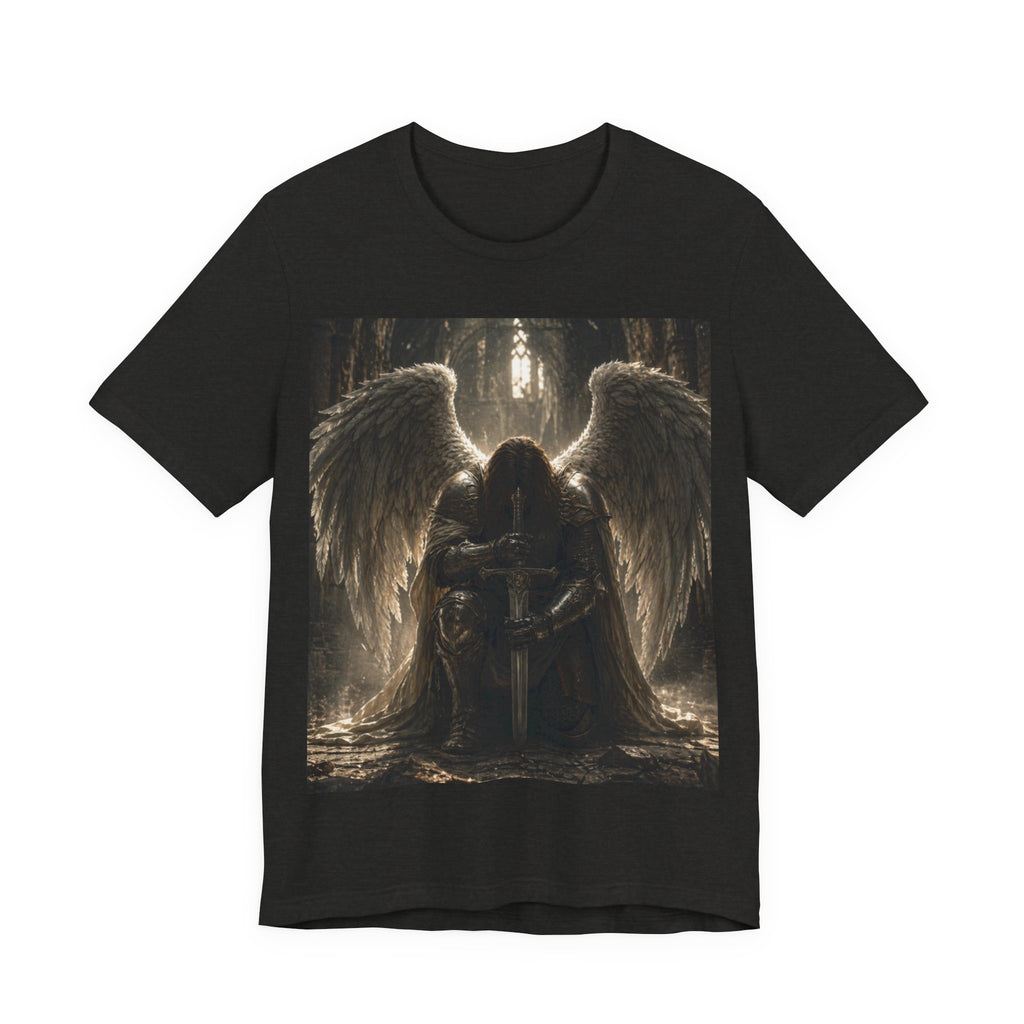 Dark Angel Graphic Tee — Gothic Winged Angel Art T-Shirt