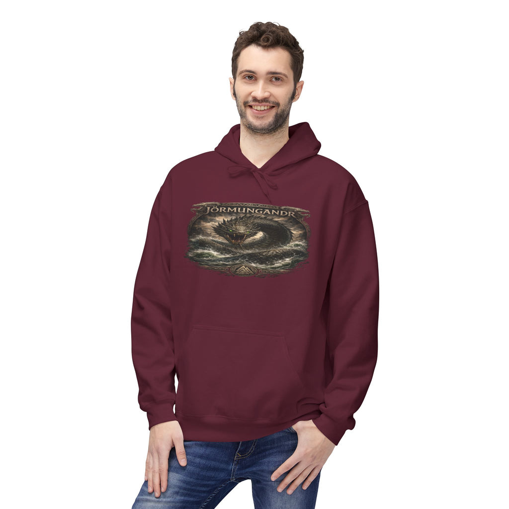 Jörmungandr is the Midgard serpent Viking Hoodie —