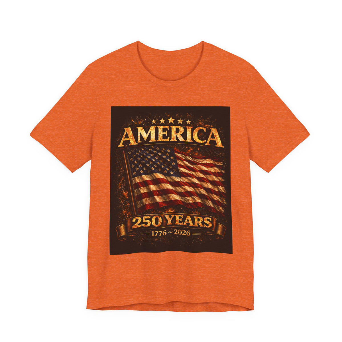 America 250 Years Flag T-Shirt — 1776–2026 Patriotic Tee