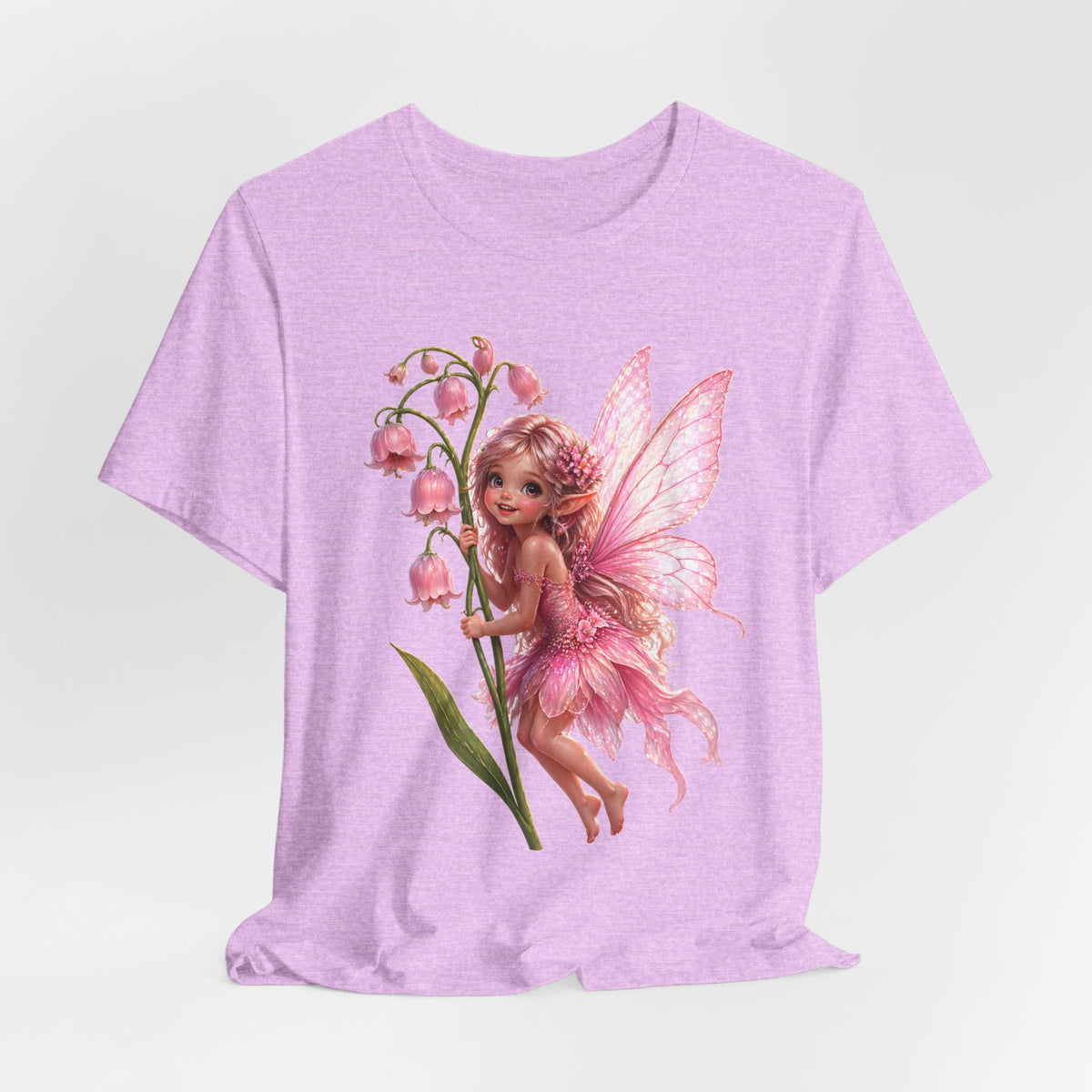 Pink Lily Fairy T-Shirt — Cute Floral Fairytee for Kids & Adults