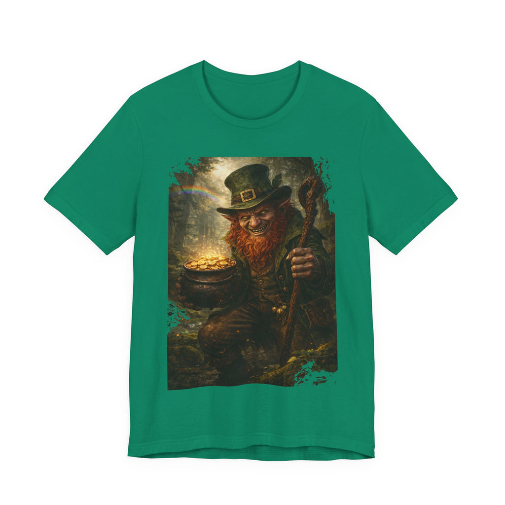 Leprechaun Gold Pot T‑Shirt — Vintage St. Patrick’s Day Lucky Charm Tee