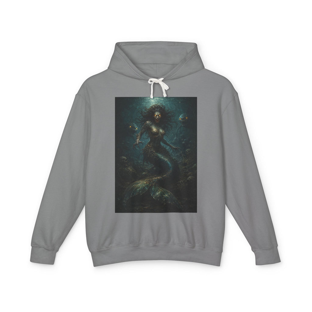 Mermaid Abyss Hoodie — Dark Ocean Fantasy Graphic Sweatshirt