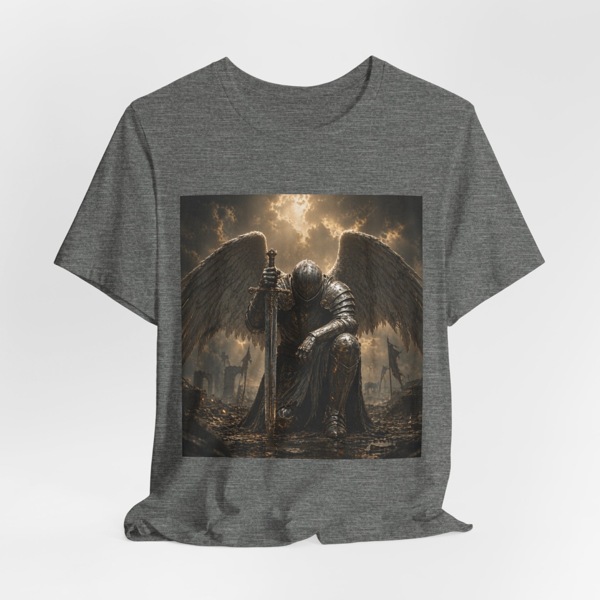 Angel Knight T-Shirt — Gothic Dark  Armor Tee
